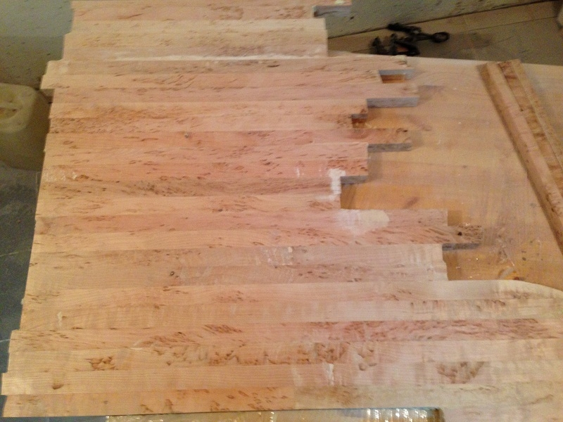 Цельные ламели для производства столешницы