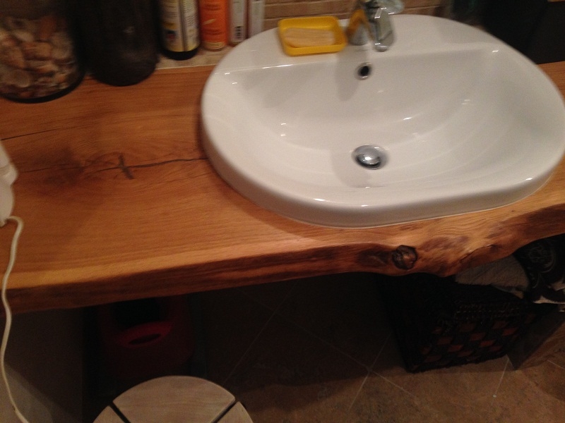 Столешница из дубового слеба