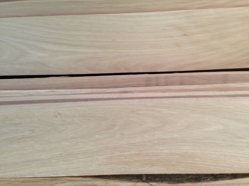 Доска строганная из дуба сорт 0