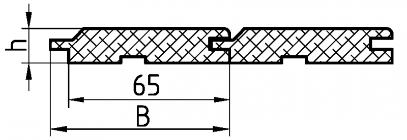 имитация бруса из дуба профиль
