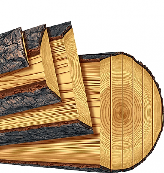 Доска обрезная распиловка