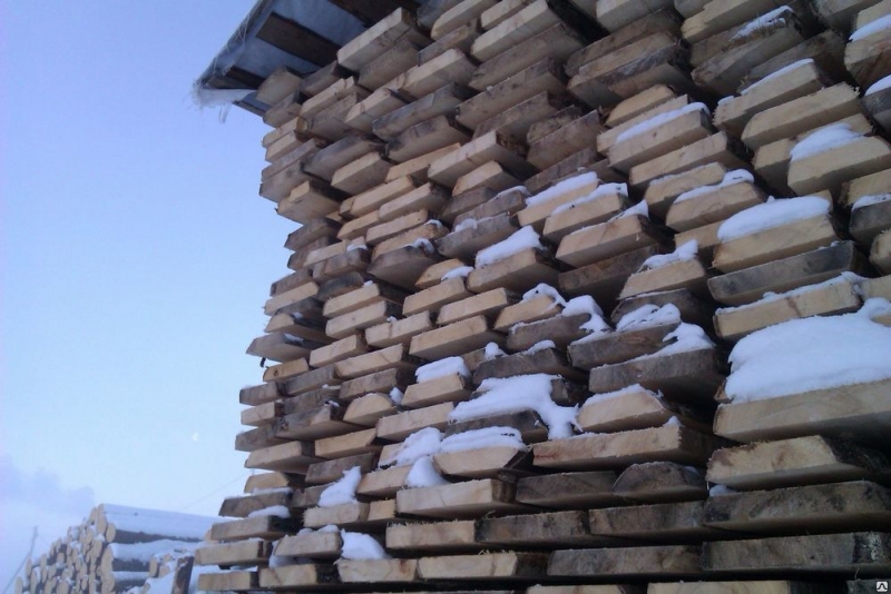 Доска необрезная из осины 