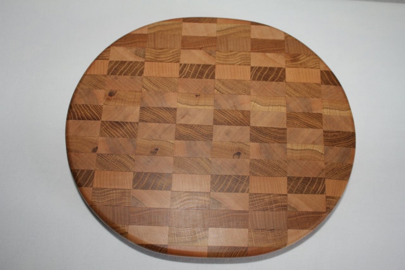 Доска дуб+клен 280*240*40 № 7