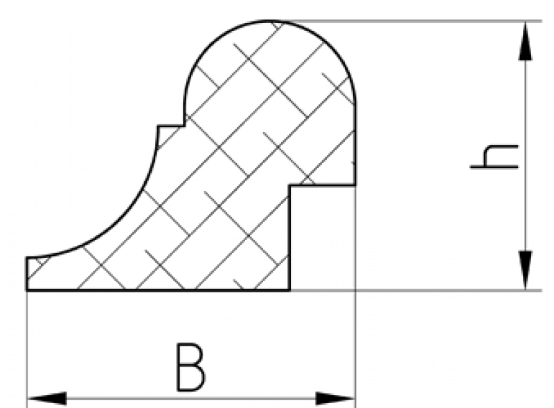 Профиль обкладка дверная