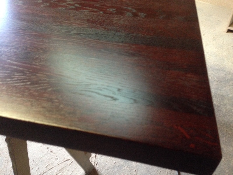 Столешница из ясеня в тонировке и лаке