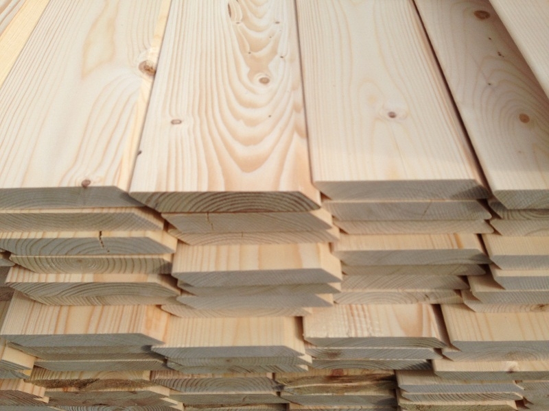 Фасадная доска ( Планкен ) скошенный  сорт АВ