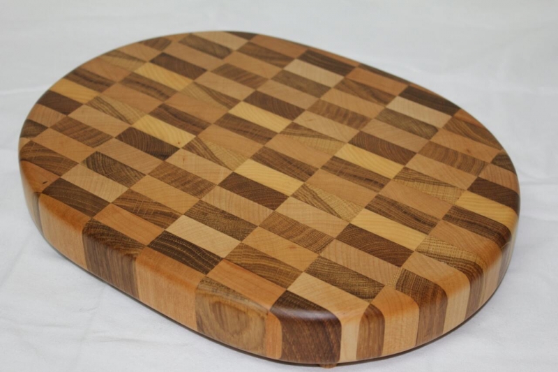 Доска дуб+ясень 320*240*40 № 8