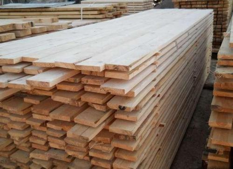 Доска обрезная технической сушки из ольхи