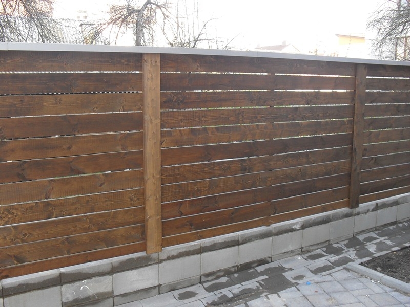 Доска заборная  лиственница пример