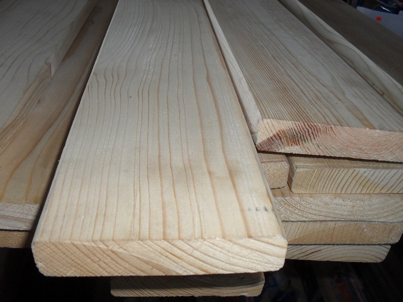 Доска заборная строганная с фасками