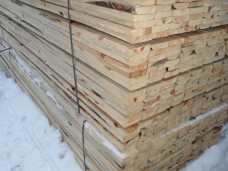 Доска обрезная ественной влажности сорт 1-2 с мелким обзолом