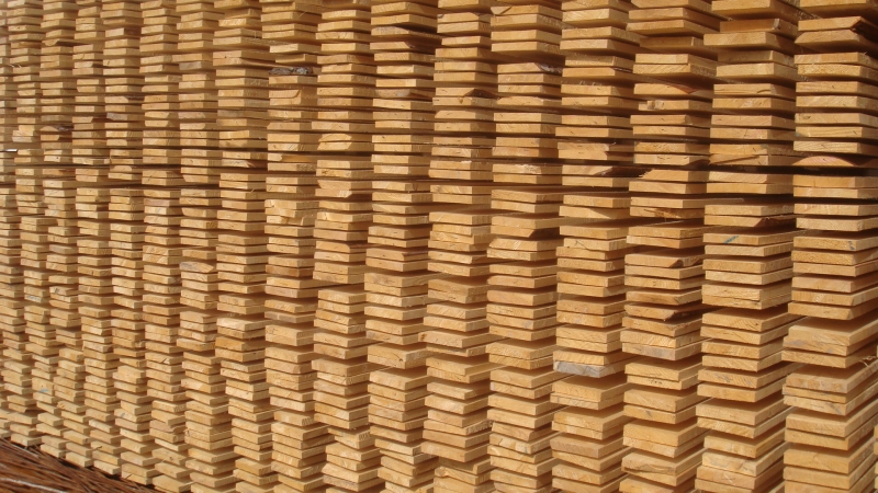 Доска обрезная технической сушки из ольхи