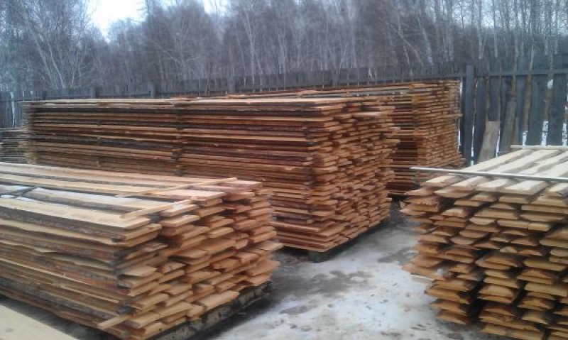 Доска необрезная из осины 