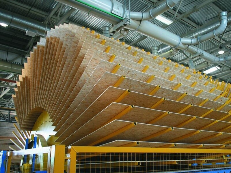 Производство плиты ОСБ