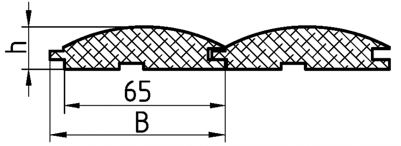 Блок-хаус дуб вариант
